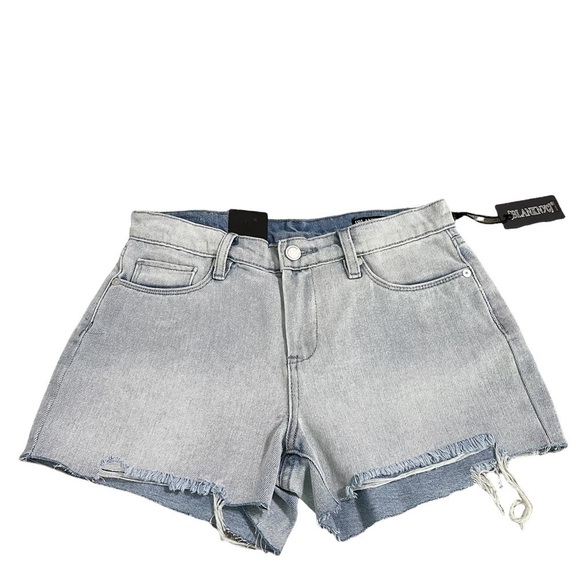 Blank NYC Light Wash Cut Off High Rise Raw Hem Shorts NWT - Picture 2 of 8